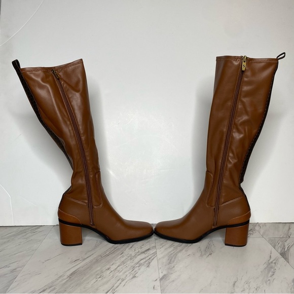Sarto Franco Sarto Figaro Brown Square Toe Tall Boot 7 1/2 M - Picture 5 of 16